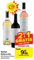 Promoties Spanje naterra bio wit, rood of rosé - Rode wijnen - Geldig van 19/06/2024 tot 01/07/2024 bij Carrefour