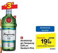 Promoties Alcoholvrije gin tanqueray - Tanqueray - Geldig van 19/06/2024 tot 01/07/2024 bij Carrefour