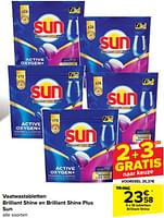 Promoties Vaatwastabletten Brilliant Shine en Brilliant Shine Plus Sun - Sun - Geldig van 19/06/2024 tot 01/07/2024 bij Carrefour