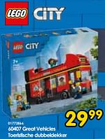 Promoties 60407 great vehicles toeristische dubbeldekker - Lego - Geldig van 15/06/2024 tot 07/07/2024 bij ToyChamp