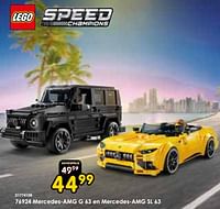 Promoties 76924 mercedes-amg g 63 en mercedes-amg sl 63 - Lego - Geldig van 15/06/2024 tot 07/07/2024 bij ToyChamp