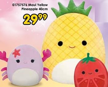 Promoties Maui yellow pineapple - Squishmallows - Geldig van 15/06/2024 tot 07/07/2024 bij ToyChamp
