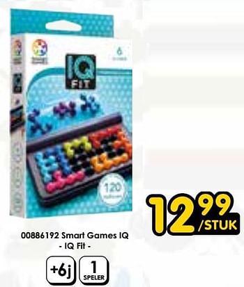 Promoties Smart games iq fit - Smart Games - Geldig van 15/06/2024 tot 07/07/2024 bij ToyChamp