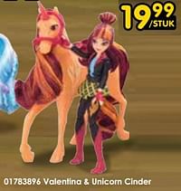 Valentina + unicorn cinder-Huismerk - Toychamp