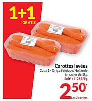 Promotions Carottes lavées - Produit maison - Intermarche - Valide de 18/06/2024 à 23/06/2024 chez Intermarche