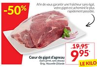 Promotions Coeur de gigot d’agneau - Produit maison - Intermarche - Valide de 18/06/2024 à 23/06/2024 chez Intermarche