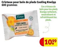 Promotions Cristaux pour bain de pieds cooling kneipp - Kneipp - Valide de 18/06/2024 à 23/06/2024 chez Kruidvat