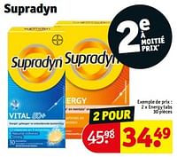 Promotions Energy tabs - Supradyn - Valide de 18/06/2024 à 23/06/2024 chez Kruidvat