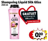 Promotions Shampoing liquid silk gliss - Schwarzkopf - Valide de 18/06/2024 à 23/06/2024 chez Kruidvat