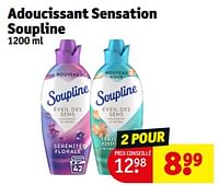 Promotions Adoucissant sensation soupline - Soupline - Valide de 18/06/2024 à 23/06/2024 chez Kruidvat