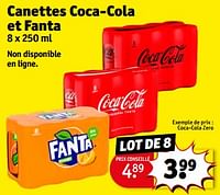 Promotions Coca-cola zero - Coca Cola - Valide de 18/06/2024 à 23/06/2024 chez Kruidvat