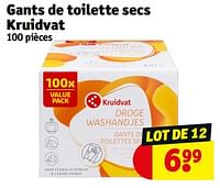 Promotions Gants de toilette secs kruidvat - Produit maison - Kruidvat - Valide de 18/06/2024 à 23/06/2024 chez Kruidvat