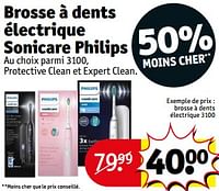 Promotions Philips brosse à dents électrique 3100 - Philips - Valide de 18/06/2024 à 23/06/2024 chez Kruidvat
