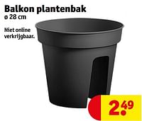 Promoties Balkon plantenbak - Huismerk - Kruidvat - Geldig van 18/06/2024 tot 23/06/2024 bij Kruidvat