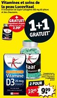 Promotions Vitamine d 25 + magnésium l-tryptophane gratuit - Lucovitaal - Valide de 18/06/2024 à 23/06/2024 chez Kruidvat