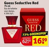 Promoties Guess seductive red edt - Guess - Geldig van 18/06/2024 tot 23/06/2024 bij Kruidvat