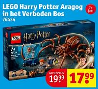 Promoties Lego harry potter aragog in het verboden bos 76434 - Lego - Geldig van 18/06/2024 tot 23/06/2024 bij Kruidvat