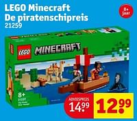 Promoties Lego minecraft de piratenschipreis 21259 - Lego - Geldig van 18/06/2024 tot 23/06/2024 bij Kruidvat