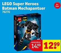 Promoties Lego super heroes batman mechapantser 76270 - Lego - Geldig van 18/06/2024 tot 23/06/2024 bij Kruidvat