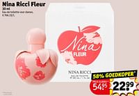 Promoties Nina ricci fleur edt - Nina Ricci - Geldig van 18/06/2024 tot 23/06/2024 bij Kruidvat