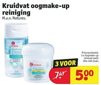 Promoties Oogmake-up remover pads olie - Huismerk - Kruidvat - Geldig van 18/06/2024 tot 23/06/2024 bij Kruidvat