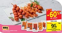 Promotions Brochettes de poulet et de berloumi - Produit maison - Carrefour  - Valide de 19/06/2024 à 01/07/2024 chez Carrefour