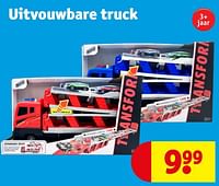 Promoties Uitvouwbare truck - Huismerk - Kruidvat - Geldig van 18/06/2024 tot 23/06/2024 bij Kruidvat
