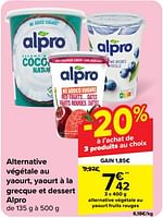 Promotions Alternative végétale au yaourt fruits rouges - Alpro - Valide de 19/06/2024 à 01/07/2024 chez Carrefour