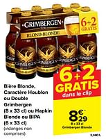 Promotions Grimbergen blonde - Grimbergen - Valide de 19/06/2024 à 01/07/2024 chez Carrefour