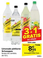 Promotions Schweppes indian tonic - Schweppes - Valide de 19/06/2024 à 01/07/2024 chez Carrefour