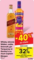 Promotions Whisky red label johnnie walker - Johnnie Walker - Valide de 19/06/2024 à 01/07/2024 chez Carrefour