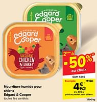 Promotions Pâté au poulet pour chiens - Edgard & Cooper - Valide de 19/06/2024 à 01/07/2024 chez Carrefour