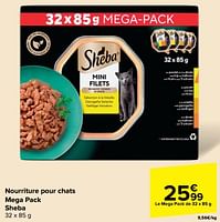 Promotions Nourriture pour chats mega pack sheba - Sheba - Valide de 19/06/2024 à 01/07/2024 chez Carrefour