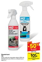 Promotions Spray contre les mauvaises odeurs - HG - Valide de 19/06/2024 à 01/07/2024 chez Carrefour