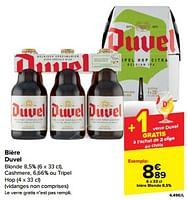 Promotions Bière duvel blonde - Duvel - Valide de 19/06/2024 à 25/06/2024 chez Carrefour