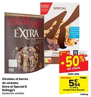 Promotions Céréales extra chocolat - Kellogg's - Valide de 19/06/2024 à 25/06/2024 chez Carrefour