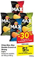 Promotions Chips max smoky paprika - Lay's - Valide de 19/06/2024 à 25/06/2024 chez Carrefour