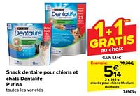 Promotions Snacks pour chiens medium dentalife - Purina - Valide de 19/06/2024 à 25/06/2024 chez Carrefour