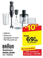 Promoties Braun staafmixer mq55.254m - Braun - Geldig van 19/06/2024 tot 01/07/2024 bij Carrefour