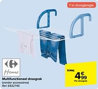 Promoties Multifunctioneel droogrek - Huismerk - Carrefour  - Geldig van 19/06/2024 tot 01/07/2024 bij Carrefour