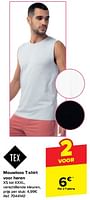 Promoties Mouwloos t-shirt voor heren - Tex - Geldig van 19/06/2024 tot 01/07/2024 bij Carrefour