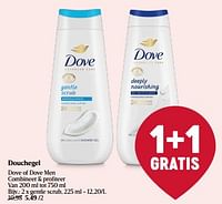 Promoties Douchegel gentle scrub - Dove - Geldig van 20/06/2024 tot 26/06/2024 bij Delhaize