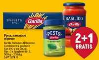 Promoties Pasta, pastasaus of pesto spaghetti nr. 5 - Barilla - Geldig van 20/06/2024 tot 26/06/2024 bij Delhaize
