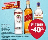 Promoties Wodka, smirnoff - Smirnoff - Geldig van 20/06/2024 tot 26/06/2024 bij Delhaize