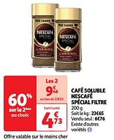 Promoties Café soluble nescafé spécial filtre - Nestlé - Geldig van 18/06/2024 tot 23/06/2024 bij Auchan