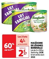 Promoties Macédoine de légumes bonduelle - Bonduelle - Geldig van 18/06/2024 tot 23/06/2024 bij Auchan