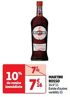 Promoties Martini rosso - Martini - Geldig van 18/06/2024 tot 23/06/2024 bij Auchan