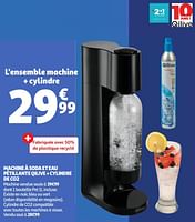 Promoties Machine à soda et eau pétillante qilive + cylindre de co2 - Qilive - Geldig van 18/06/2024 tot 23/06/2024 bij Auchan