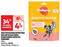 Promoties Multivitamins entretien des articulations pour chiens adultes pedigree - Pedigree - Geldig van 18/06/2024 tot 23/06/2024 bij Auchan