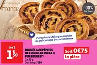 Promoties Roulés aux pépites de chocolat milka pur beurre - Milka - Geldig van 18/06/2024 tot 23/06/2024 bij Auchan